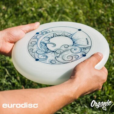 Фрісбі Ultimate Eurodisc 175г Nightglow (світний) Блакитний 27.5 см - професійний диск для змагань