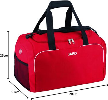 Спортивна сумка JAKO Classico для дітей, червона, 38 см