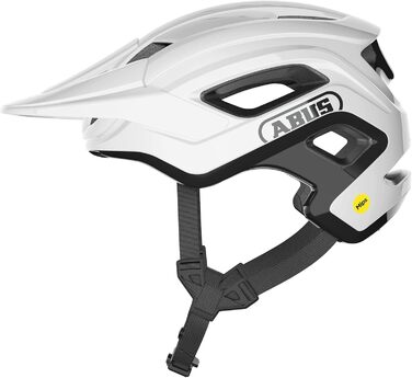 Велошолом ABUS Cliffhanger MIPS для MTB, білий, розмір L (57-61 см), з ударозахистом MIPS та вентиляцією, унісекс