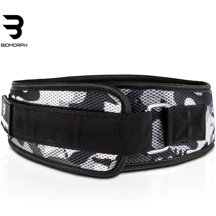 Пояс для важкої атлетики BIOMORPH Military Camo M 90 см – для пауерліфтингу, кросфіту, бодібілдингу, унісекс