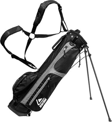 Чорний/сріблястий гольф-стенд Longridge на 6 голів, 6'