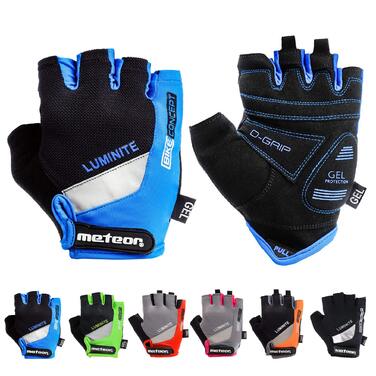 Рукавички велосипедні Meteor Radhandschuhe MTB Gel GX31 Green для чоловіків, жінок та дітей - для гірського велосипеда, даунхілу, хайкінгу