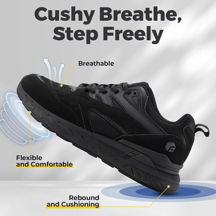 Жіночі кросівки FitVille для широкої стопи: бігові, для ходьби, фітнесу, чорного кольору (38.5 EU, X-широкі)