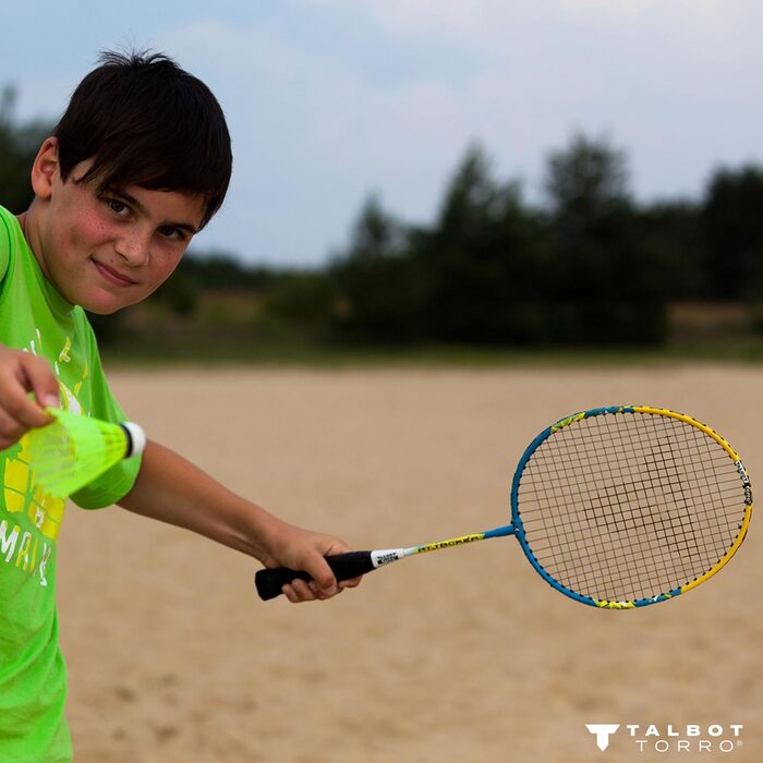 Набір для бадмінтону Talbot Torro® Junior 2-Attacker, блакитно-білий, універсальний розмір