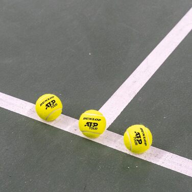 Тенісний м'яч Dunlop ATP Tour - для ґрунту, хард-корту та трави, 3x4 м'ячі (2x3 м'ячі)