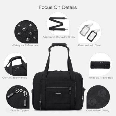 Спортивна сумка-рюкзак SPAHER 40x30x20 для ручної поклажі Wizzair/Vueling (сіро-чорна)