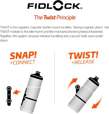 Пляшка для води Twist Bottle 800 мл з кріпленням для велосипеда