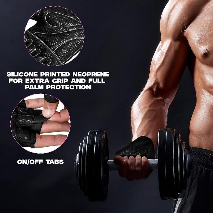 Фитнес-рукавички Westwood Fox для жінок та чоловіків: дихаючі рукавички для важкої атлетики, фітнесу, велоспорту та тренувань з товстою підкладкою та захистом долоні, рожеві, розмір M