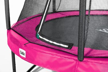 Намет-трамплін Salta Comfort Edition, діаметр 396 см, комплект з сіткою, матом та захистом, TÜV сертифікат, зелений/рожевий