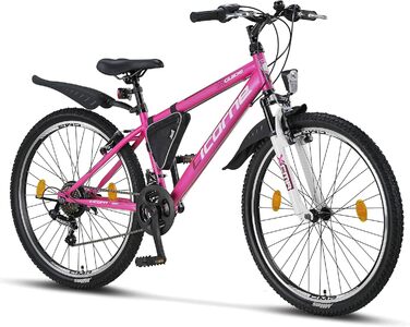 Гірський велосипед Licorne Bike Guide Premium 26 дюймів, 21 швидкість, для дівчат, хлопців, жінок та чоловіків