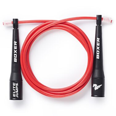 Спортивний скакалка Elite Jumps Boxer 3.0 для дорослих — швидкісна PVC скакалка для боксу, кросфіту та кардіо тренувань, регульована довжина