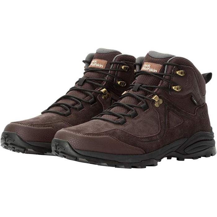 Чоловічі трекінгові черевики Jack Wolfskin Sunset Hike Texapore Mid (44 EU, Dark Oak)