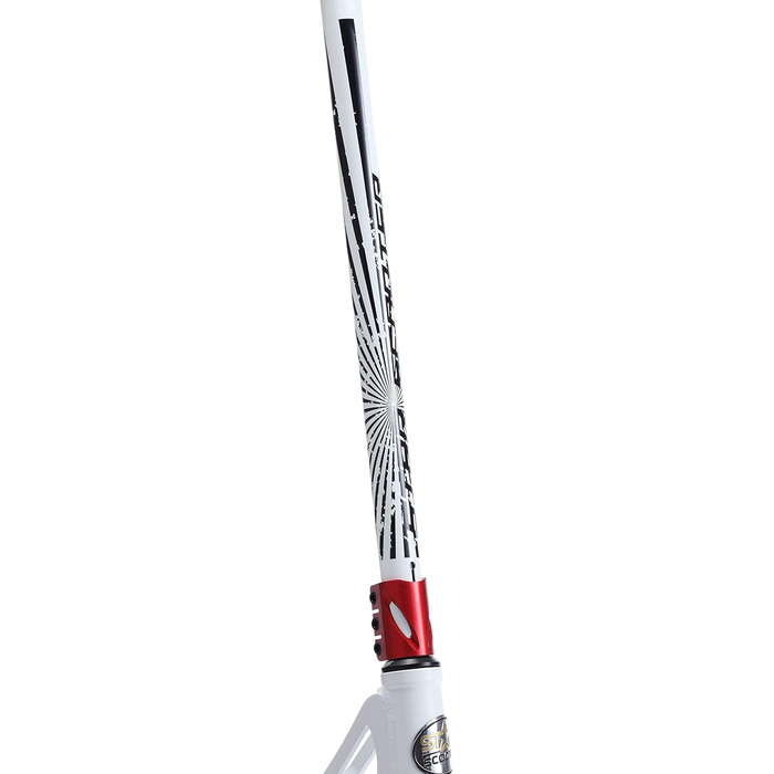 Трюковий самокат STAR SCOOTER Pro Sport 120 мм для дітей від 7 років та дорослих, алюмінієвий, біло-червоний