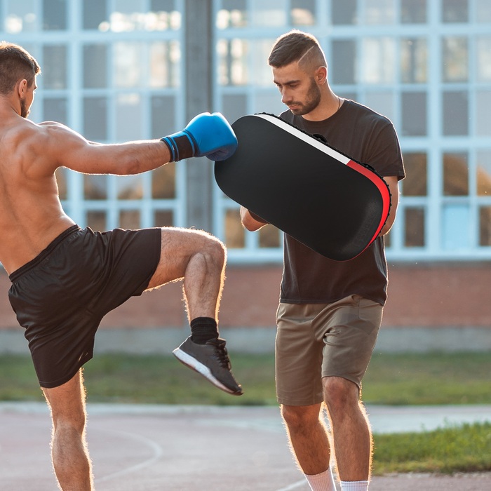 Рукавиці для тренера з кікбоксингу SPORTNOW Муай Тай Боксерські рукавиці з синтетичної шкіри, ідеально підходять для тренувань і фітнесу