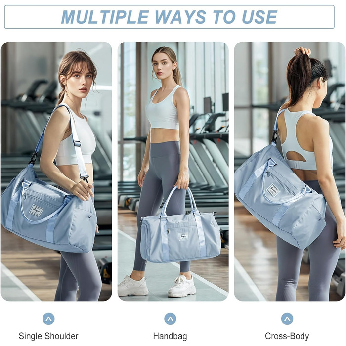 Спортивна сумка HYC00 для жінок та чоловіків, дорожня сумка, Gym bag, Weekender, 50л, армійний зелений