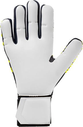 Воротарські рукавички Uhlsport Prediction Absolutgrip HN Fit для дітей і дорослих, розмір 9.5, сині/білі/жовті, для футболу