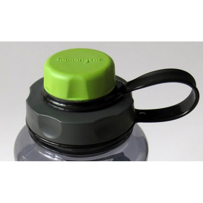 Пляшка Nalgene Everyday Weithals 1 л, прозора, зелена кришка