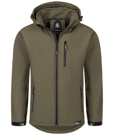 Чоловіча куртка-софтшелл Rock Creek Outdoor H-168 для активного відпочинку, темно-зелена, розмір M