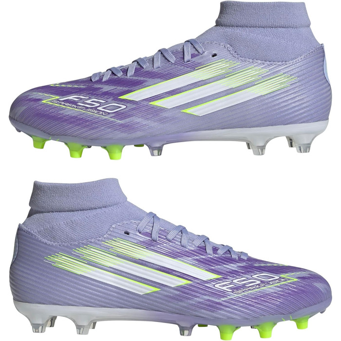Жіночі футбольні бутси adidas F50 Sparkfusion League Firm Ground, Violet Tone/Lucid Lemon/Purple Rush, розмір 36 EU
