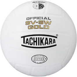 Преміум волейбольний м'яч Tachikara SV5W Gold зі шкіри для змагань