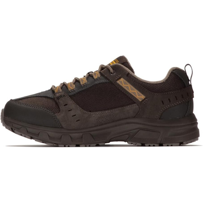 Чоловічі кросівки Skechers Vigor 2.0 для тренувань, шкіряні, з устілкою Memory Foam, коричневі (Stone Suede Synthetic Brown Trim), розмір 41.5 EU