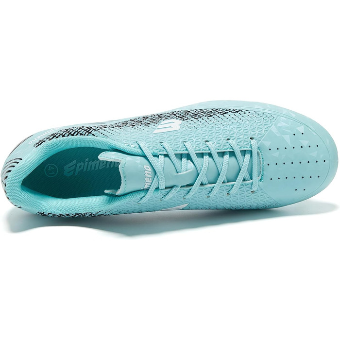 Чоловічі футбольні бутси для гри на траві, легкі, з покращеним зчепленням та комфортом (36 EU, Аквамарин Чорний)
