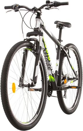 Гірський велосипед Probike PRO 29 дюймів, 21 швидкість, для чоловіків і жінок, зріст 175-190 см, чорний/зелений