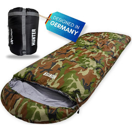 Сплячий мішок Explorer Hunter: XXL, -18°C, 220x80 см, для кемпінгу та риболовлі, камуфляж BW