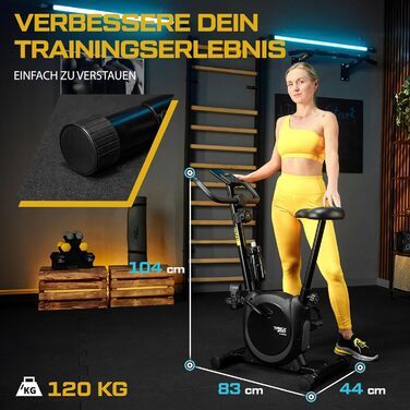 Велотренажер TREX SPORT TX-350MB RIZE, магнітний, 10 рівнів навантаження, пульсометр, 5 висот сидіння, до 120 кг, чорний