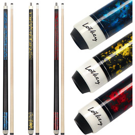 Більярдний кий LOTKEY 58'' (21 oz) з крейдою (3 набори) - міцний, для професіоналів