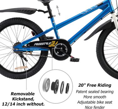 Дитячий велосипед Royal Baby BMX для хлопчиків та дівчаток, фрістайл