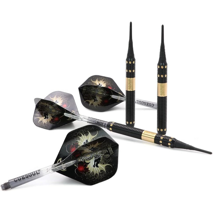 CUESOUL Dragon Deluxe набір м'яких дартсів з люкс кейсом, 16 г