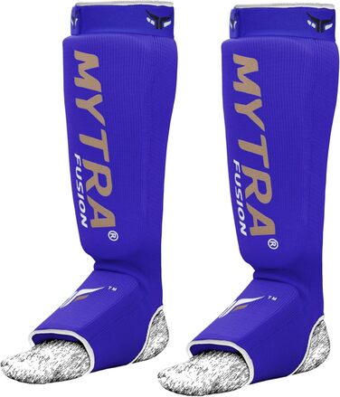 Захисні щитки для гомілки та підйому стопи Mytra Fusion для кікбоксингу, Muay Thai та MMA, легкі еластичні з м'якою підкладкою, універсальні для чоловіків і жінок