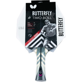 Професійна ракетка для настільного тенісу Butterfly Timo Boll Vision 3000, ITTF сертифікат, накладка Wakaba, анатомічна ручка, для досвідчених гравців