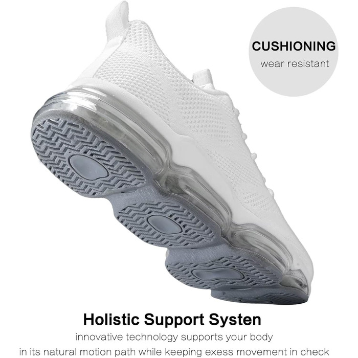 Чоловічі кросівки для бігу та спорту, неслизькі, стильні (41.5 EU, Z80 White)