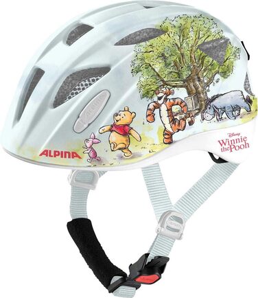 Дитячий велосипедний шолом Alpina Ximo Winnie Pooh, легкий, ударостійкий, з LED-підсвіткою, глянцевий, 45-49 см