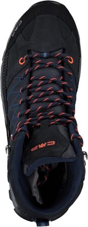 Чоловічі трекінгові черевики CMP Rigel Mid Wp, синьо-помаранчеві, 42 EU