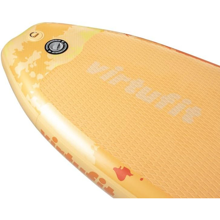 Надувна SUP-дошка Virtufit Surfer 305 з вітрилом, помаранчево-бірюзово-бежевого кольору, комплект аксесуарів