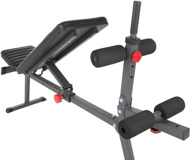 Різнофункціональна лава для преса та жиму Hammer Ab Bench Perform One, антрацит/чорний, 160 x 32 x 119 см