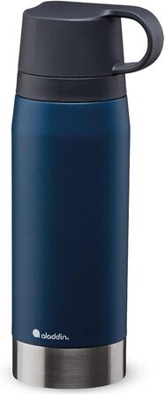 Термос Aladdin CityPark Thermavac 1.1 л з двома чашками, нержавіюча сталь, синій, BPA Free, зберігає тепло/холод до 25 годин, герметичний, можна мити в посудомийці