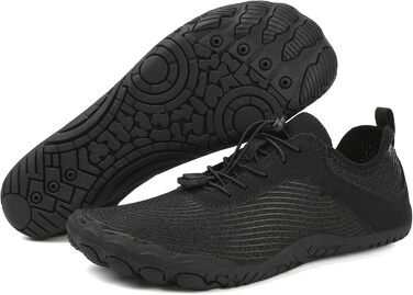 Чоловічі та жіночі аквашузи для плавання та відпочинку на пляжі, швидковисихаючі, з антиковзким покриттям, розмір 35-47, колір чорний