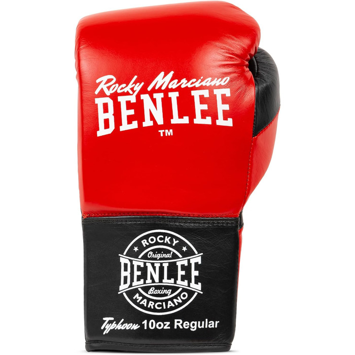 Боксерські рукавички BenLee Typhoon 08 oz Red/Black з натуральної шкіри