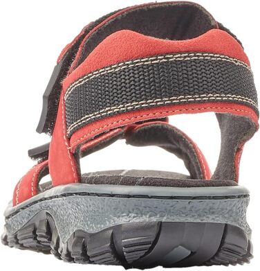 Жіночі сандалії Rieker 68851, класична модель, червоний колір, розмір 39 EU