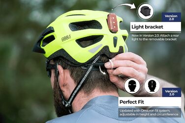Велошолом BBB Kite 2.0 для шосе і MTB, знімний візор, кріплення для LED, BHE-29B, розмір L (58-61 см), глянцевий синій