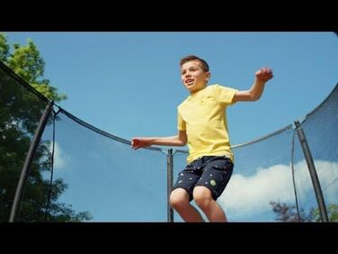 Батут Salta Comfort Edition прямокутний, 153 x 214 см, зелений