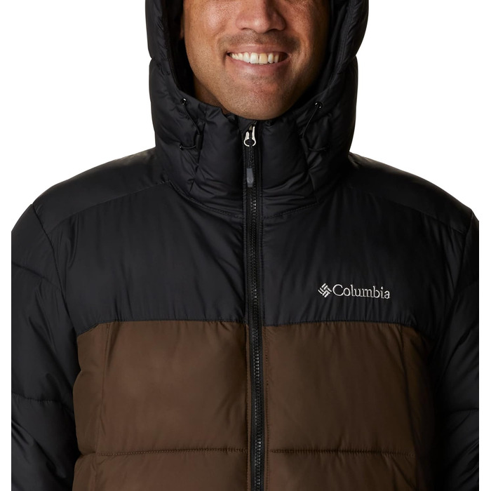 Куртка Columbia Pike Lake Hooded чоловіча, оливково-чорна, XL - тепла степлена куртка з капюшоном