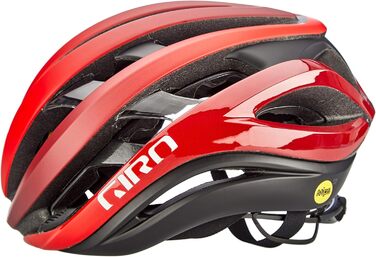 Велосипедний шолом Giro Aether MIPS, матовий, червоний/чорний, розмір S (51-55 см)