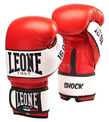Боксерські рукавиці Leone 1947 Shock червоні 16oz - професійні для тренувань та спарингів
