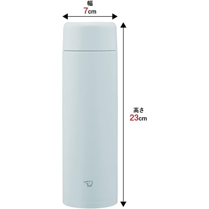 Термос Zojirushi SM-GA60-HL, 600 мл, нержавіюча сталь, сіро-блакитний, легке очищення, герметична кришка, пляшка для води