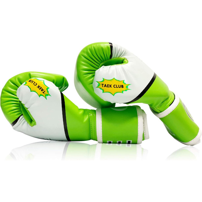 Боксерські рукавички для дітей CKE, 5-12 років, для тренувань, бокс, кікбоксинг, муай-тай, зелені